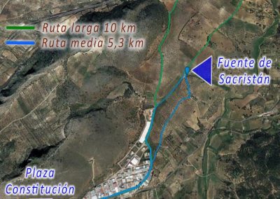 Rutas desde la Fuente de Sacristán. Archidona